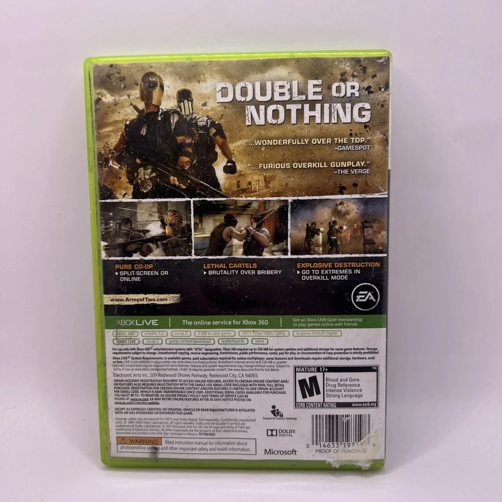 Army of Two: The Devils Cartel Limited - Microsoft Xbox 360